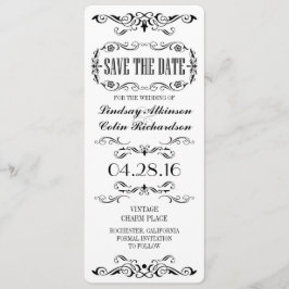 Reserva La Fecha Vintage Save the Date Ticket Card