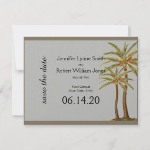 Reserva La Fecha Vintage Sea Animals Beach Wedding Save the Date