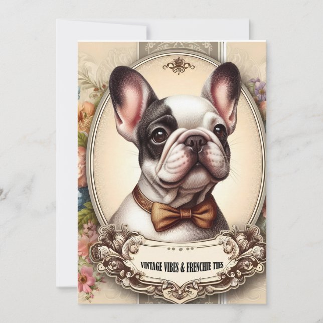 Reserva La Fecha Vintage Vibes & Frenchie Ties (Anverso)