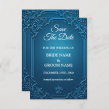 Vintage Wedding Geometric Verde azulada Turquoise