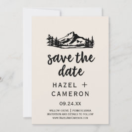 Reserva La Fecha Vintage Wilderness Save the Date Card