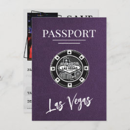Reserva La Fecha Violet Las Vegas Passport Save The Date