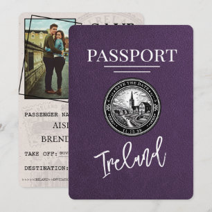 Reserva La Fecha Violet Purple Ireland Passport Ahorra La Fecha