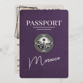 Reserva La Fecha Violet Purple Morocco Passport Salven la fecha