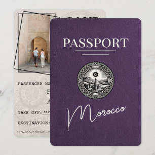 Reserva La Fecha Violet Purple Morocco Passport Salven la fecha