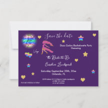 Virgo Rótulo y Disco Ball Bachelorette