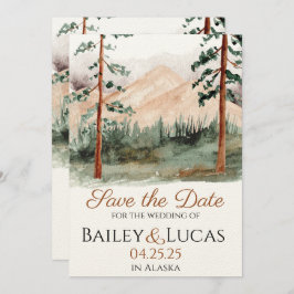 Reserva La Fecha Vista de montaña Guardar la fecha