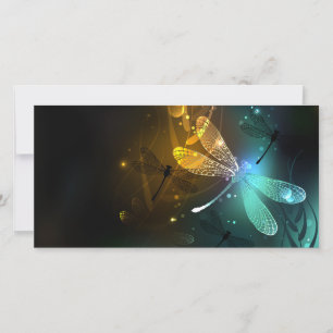 Reserva La Fecha Vuelo de libélula luminosa verde