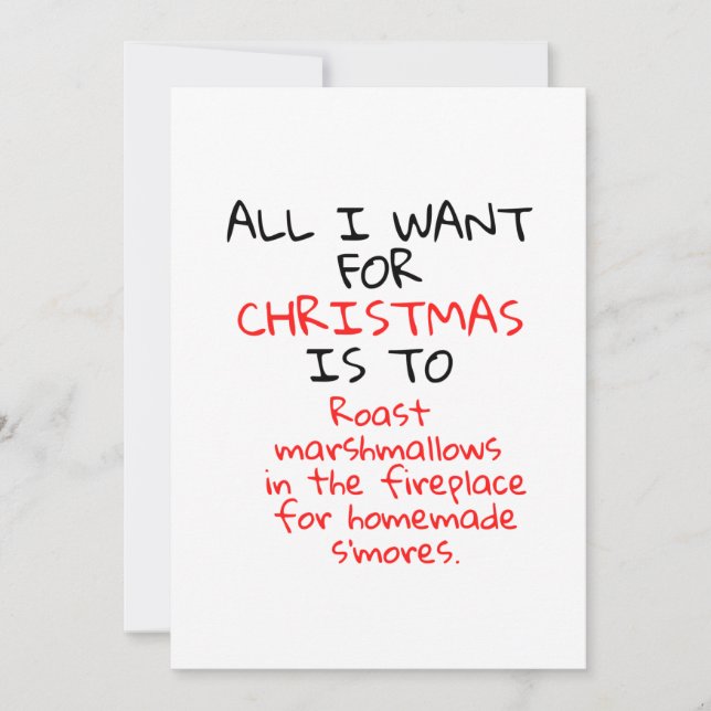 RESERVA LA FECHA WANNA ROAST MARSHMALLOWS EN LA CHIMENEA (Anverso)