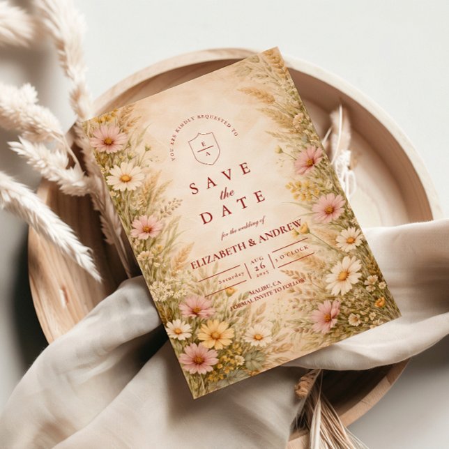 Reserva La Fecha Warm Autumn Floral Wedding (Subido por el creador)