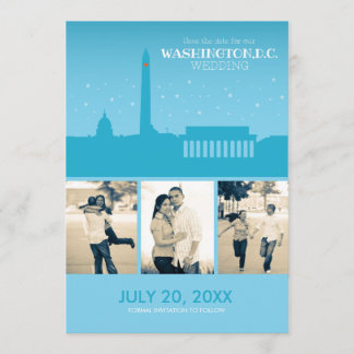 Reserva La Fecha Washington D.C. Boda Guardar la fecha