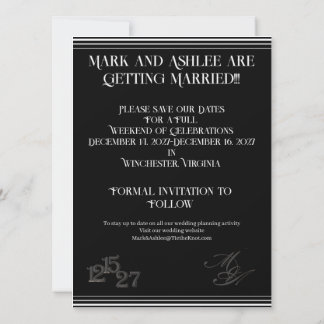 Reserva La Fecha We Do Formal Save the Date