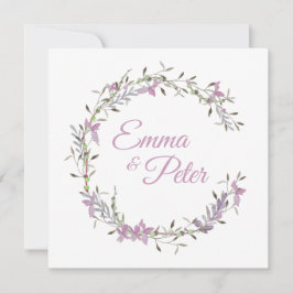 Reserva La Fecha Wedding Floral Garland in Lilac Shades