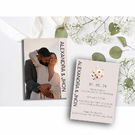 Reserva La Fecha Wedding Photo Invitation | Personalized Elegance 