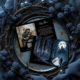 Reserva La Fecha Wedding Photo & QR Haunted Castle Gothic