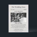 Reserva La Fecha Wedding Story Newspaper Announcement Save the Date<br><div class="desc">Wedding Story Newspaper Announcement Save the Date</div>