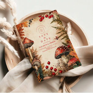 Reserva La Fecha Whimsical Autumn Forest Romance Boda