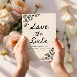 Reserva La Fecha Whimsical Floral Photo Save the Date