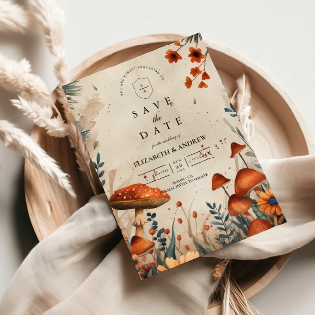 Reserva La Fecha Whimsical Mushroom Forest Wedding (Subido por el creador)