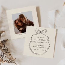 Whimsical Quirky Boda De Bow Escrito A Mano