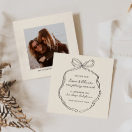 Reserva La Fecha Whimsical Quirky Boda De Bow Escrito A Mano