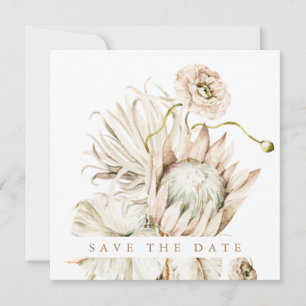 Reserva La Fecha Wild Boho Protea Pampas Boda de Grass Square