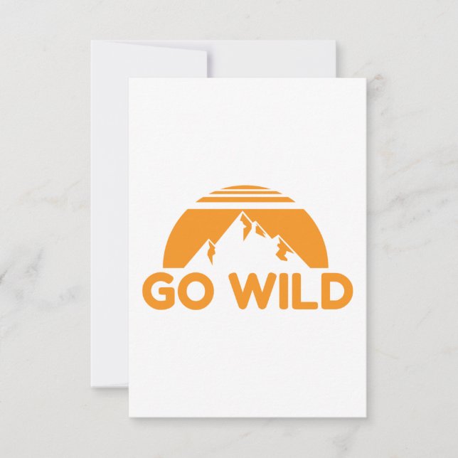 Reserva La Fecha Wilderness Go Wild Mountain Nature Gift Idea (Anverso)