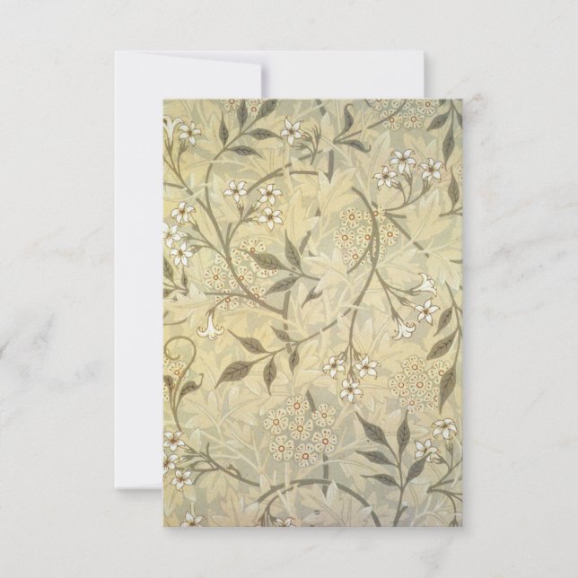 Reserva La Fecha William Morris - Papel de fondo Jasmine 1872 (Anverso)