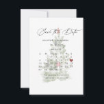 Reserva La Fecha Winter Save the Date<br><div class="desc">This modern wedding card has a warm, minimalist design. The front features a lively script text above your first names and date. On the back, we've set the background as transparent, so that the color of the paper will serve as the base color. You can choose a color for the...</div>