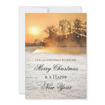 Winter Wonderland First Christmas Photo Card