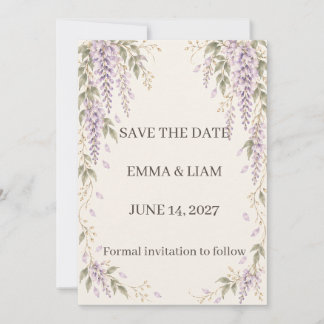 Reserva La Fecha Wisteria Save the Date