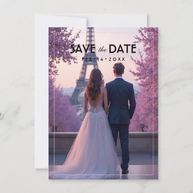 Reserva La Fecha With photo Amour Éternel Save the Date (Anverso)
