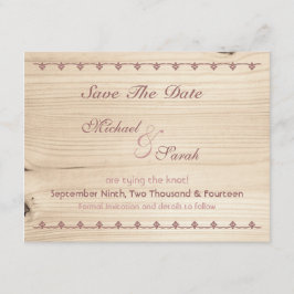 Reserva La Fecha Wooden Save The Date