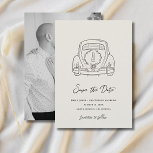 Reserva La Fecha Yendo a la Capilla Foto Boda