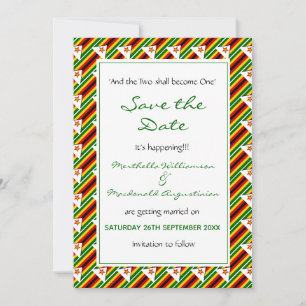 Reserva La Fecha ZIMBABUE FLAG HISTORIA Personalizada ESTÁ PASANDO!