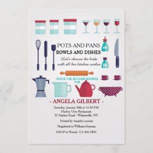 Reserva la invitación a la ducha de cocina