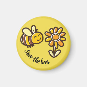 Reserva linda el regalo del imán de las abejas