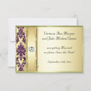 Reserva púrpura del damasco del oro P1 la tarjeta