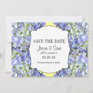 Reserva púrpura del Hydrangea la invitación de la