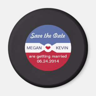 Reserva redonda del expediente el imán de la fech