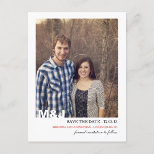 Reserva roja moderna de la foto las postales de la