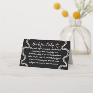 Reserva tarjetas para bebés con perlas