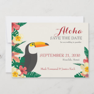 Reserva tropical la invitación de la fecha