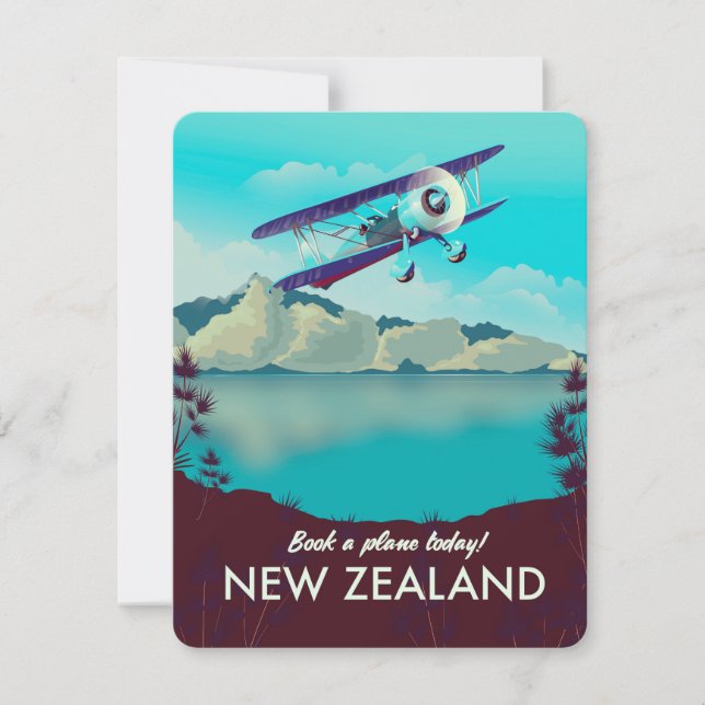 ¡Reserva un avión hoy! Nueva Zelanda (Anverso)