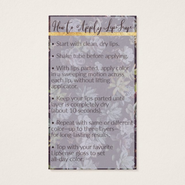 Reservado para Amy ~LipSense Application & Tips Ca (Atrás)