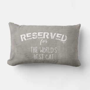 reservado para el gato cita almohada gris angustia