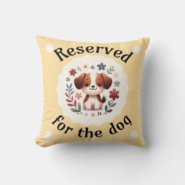 Reservado Para La Almohada Del Perro (Anverso)