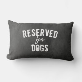 reservado para perros cita almohada gris angustiad