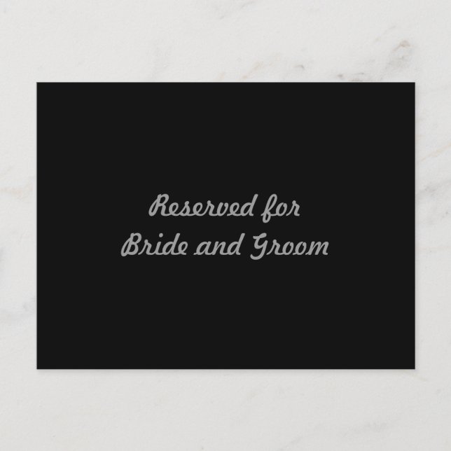 Reservado para tarjeta de novia y de novio (Anverso)