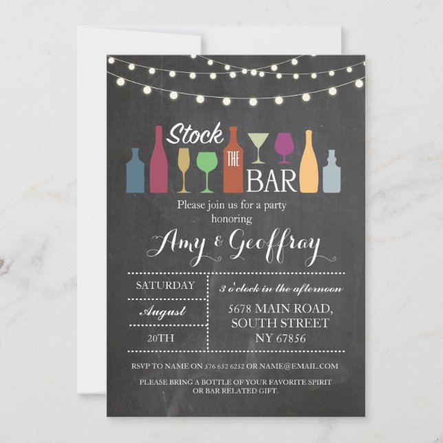 Reservar La Invitación De Fiesta De La Charla De B (Anverso)